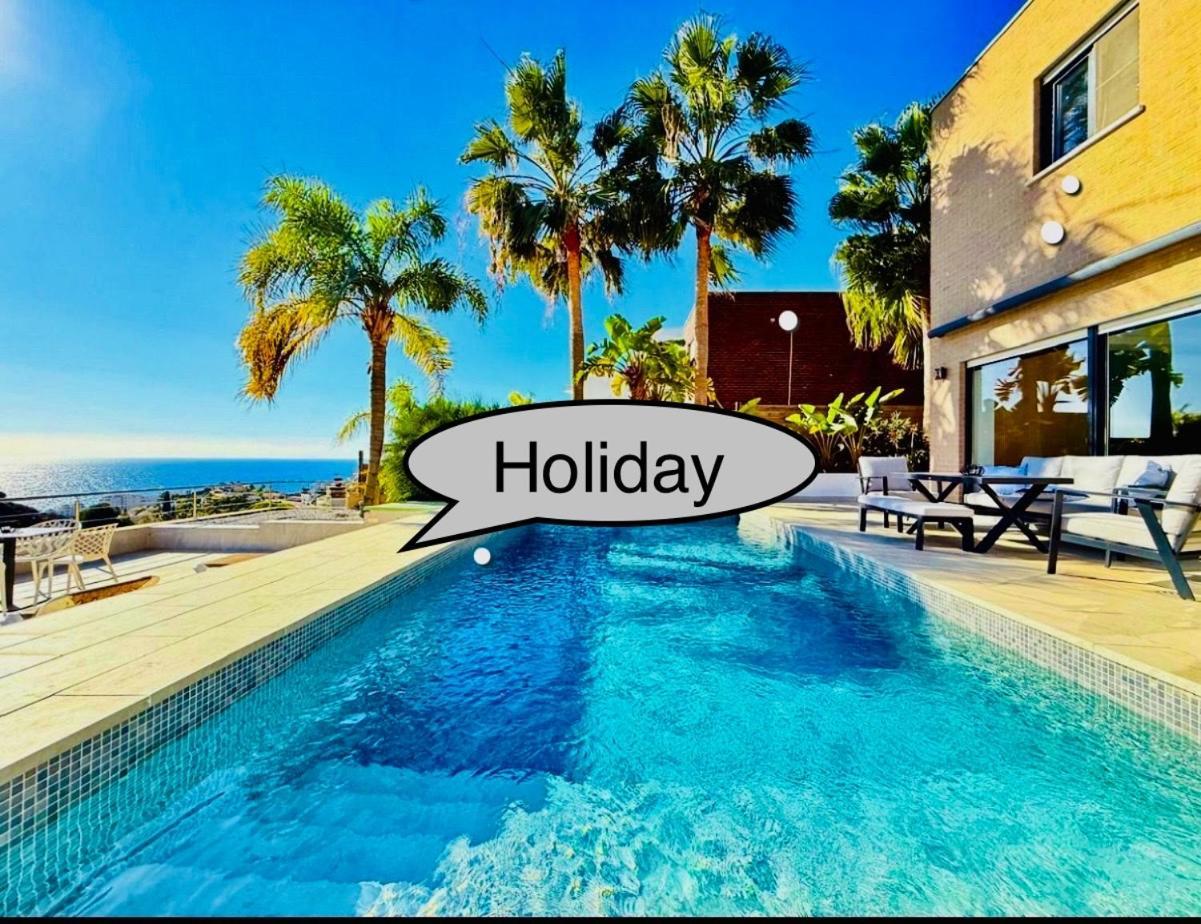 Villa de luxe vue mer à Torrox Casa Palmera Rom bilde